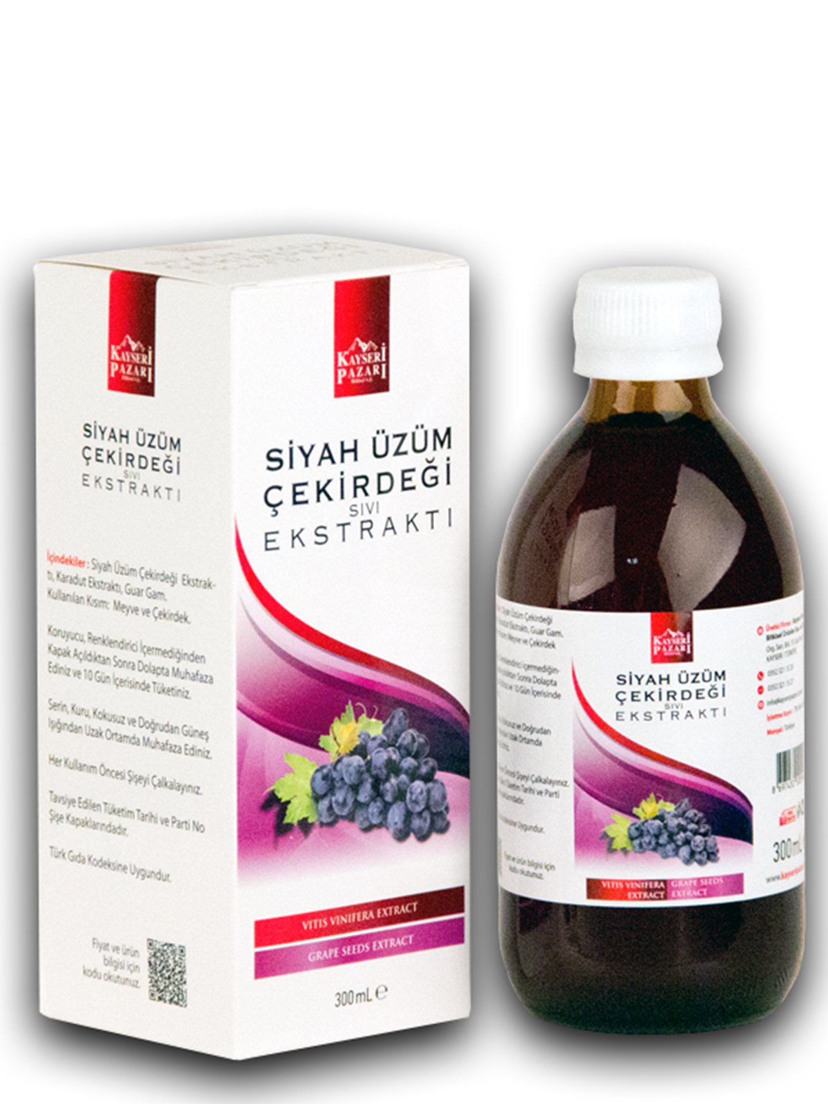 Siyah Üzüm Çekirdeği Sıvı Ekstraktı 300 ml