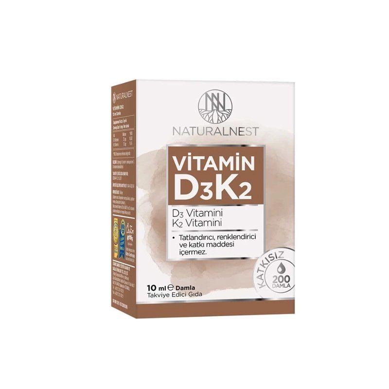 Naturalnest Vitamin D3 K2 Damla 10 ml