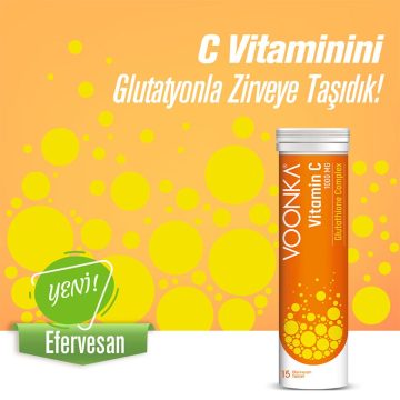 Voonka Vitamin C Glutathione Complex 15 Efervesan Tablet