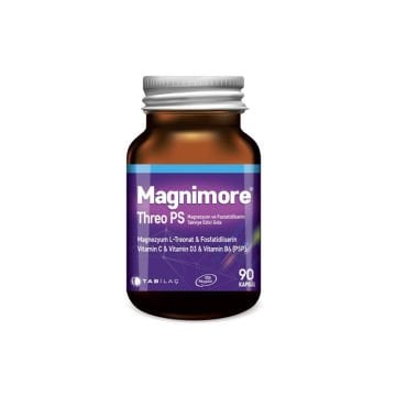 Magnimore Threo PS Magnezyum ve Fostatidilserin Takviye Edici Gıda 90 Kapsül