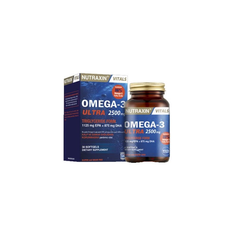 Nutraxin Omega 3 Ultra 2500 mg 30 Yumuşak Kapsül