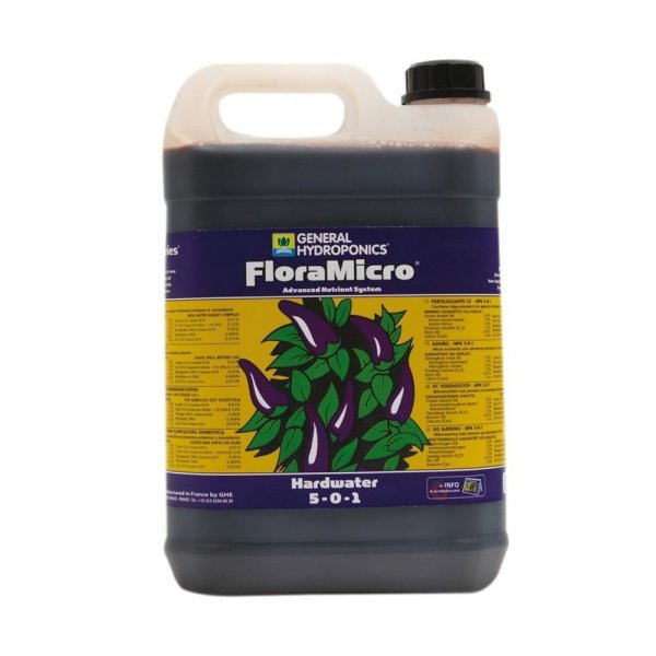 General Hydroponics FloraMicro Hardwater 5 litre