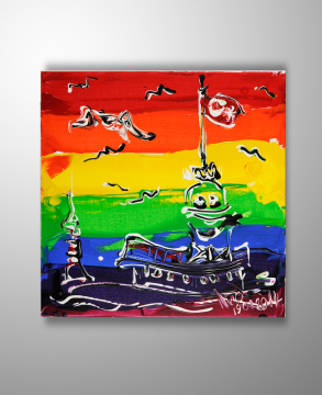 İstanbul Kanvas Tablo - 7 Renkli Kız Kulesi