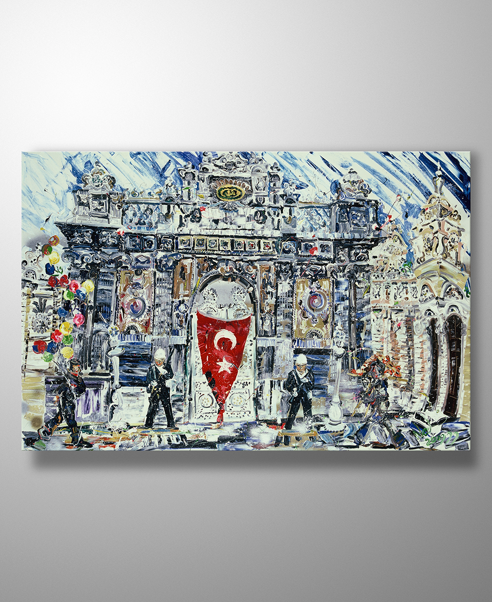 İstanbul Kanvas Tablo - Dolmabahçe Gate - 120cm x 90cm