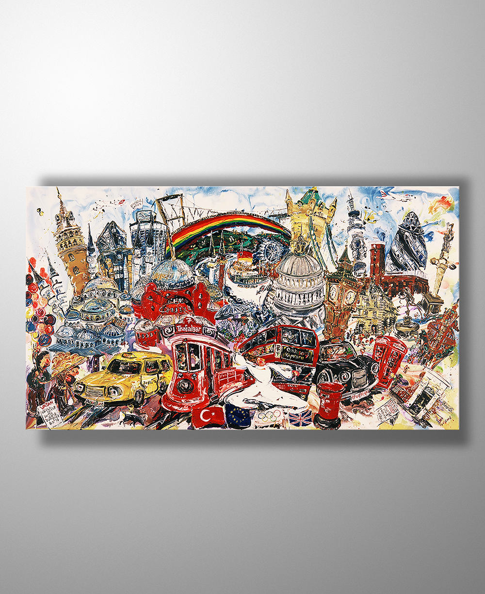 İstanbul Kanvas Tablo - WEMW Istanbul London Yeah! - 175cm x 100cm