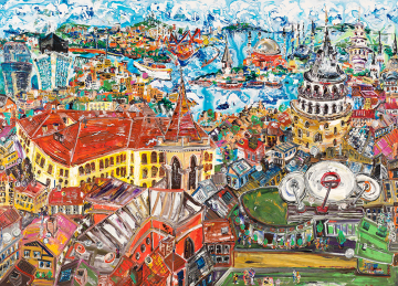 İstanbul Kanvas Tablo - View from TUGIAD - 140cm x 100cm