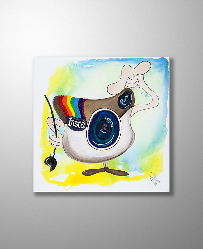 Kanvas Tablo - Instagram 40x40 cm