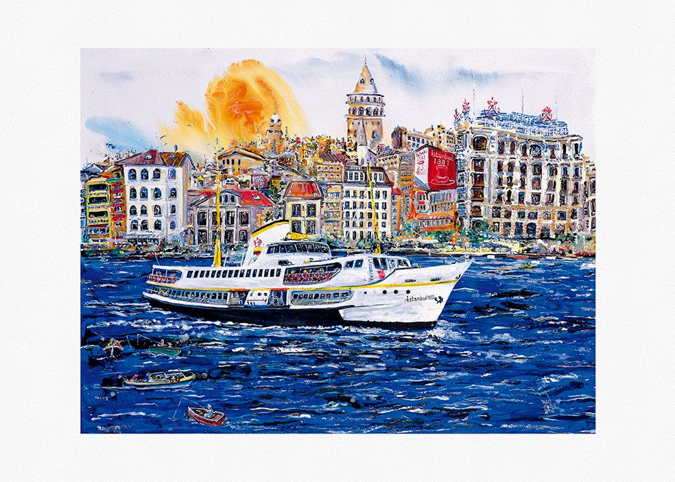Fine Art Baskı - Ferry Boat and Asya 2