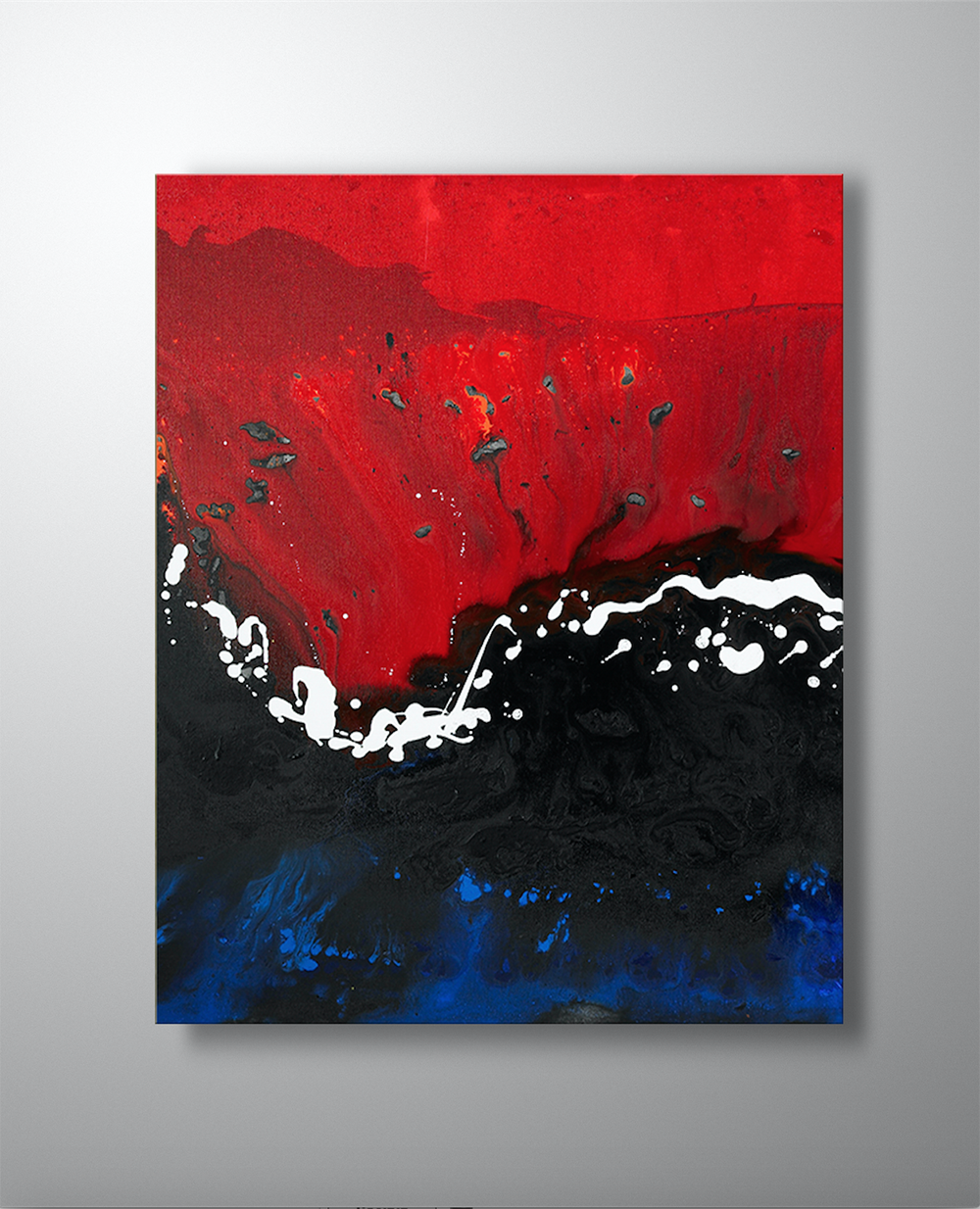 Abstract Red  - Kanvas Tablo - Ned Pamphilon