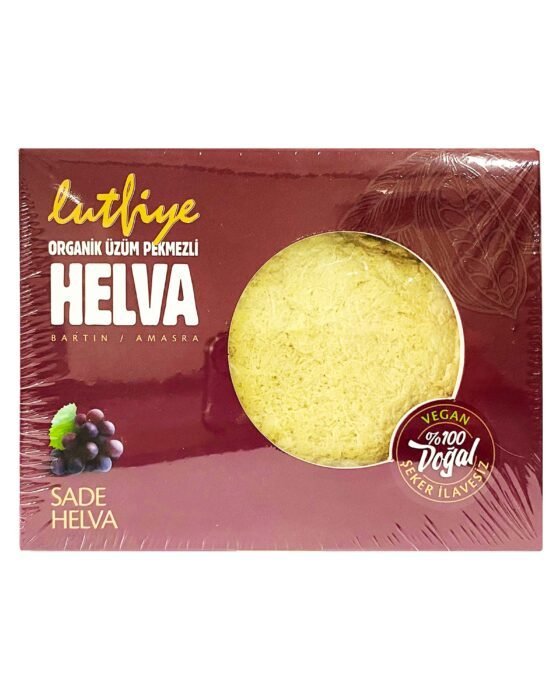 Lütfiye Organik Üzüm Pekmezli Sade Tahin Helvası (Şeker İlavesiz) 250 gr