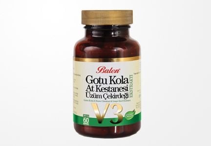 Gotu Kola&At Kestanesi&Üzüm Çekirdeği Kapsül V-3