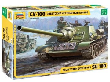 1/35 Soviet S.P.Gun SU-100 (Yeni kalıp)