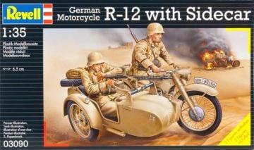 1/35 Revell 03090 Revell German Motorcycle R12 WITH SIDECAR