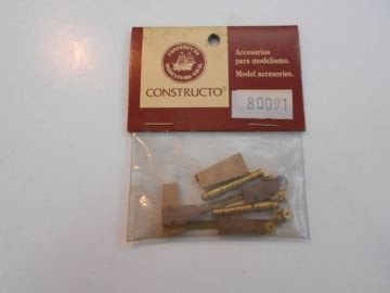 80091 CANNON WITH WOODEN CARRIAGE 28x4,5mm