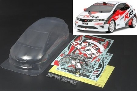 1/10J.A.S HONDA Civic R3 Kaportası Işıklıya uygun