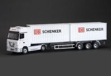 1/24Actros with 2x20' Cont. Trailer Schenker