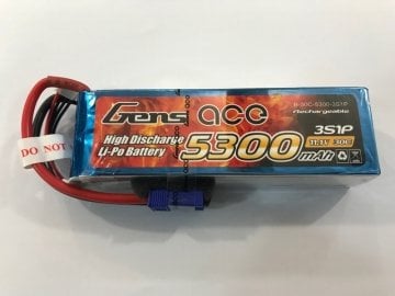 Gens Ace 11,1V 5300Mah Lipo Batarya 30C