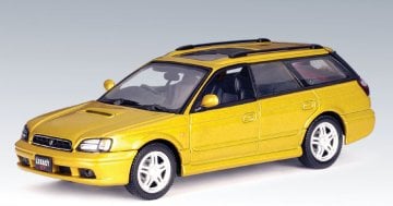 1/43 Subaru legacy-to-ring wagon gt-b 1999 gold