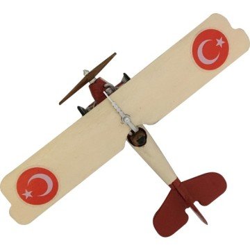 1/60 Hürkuş VK Vl Boyalı Ahşap Model Uçak