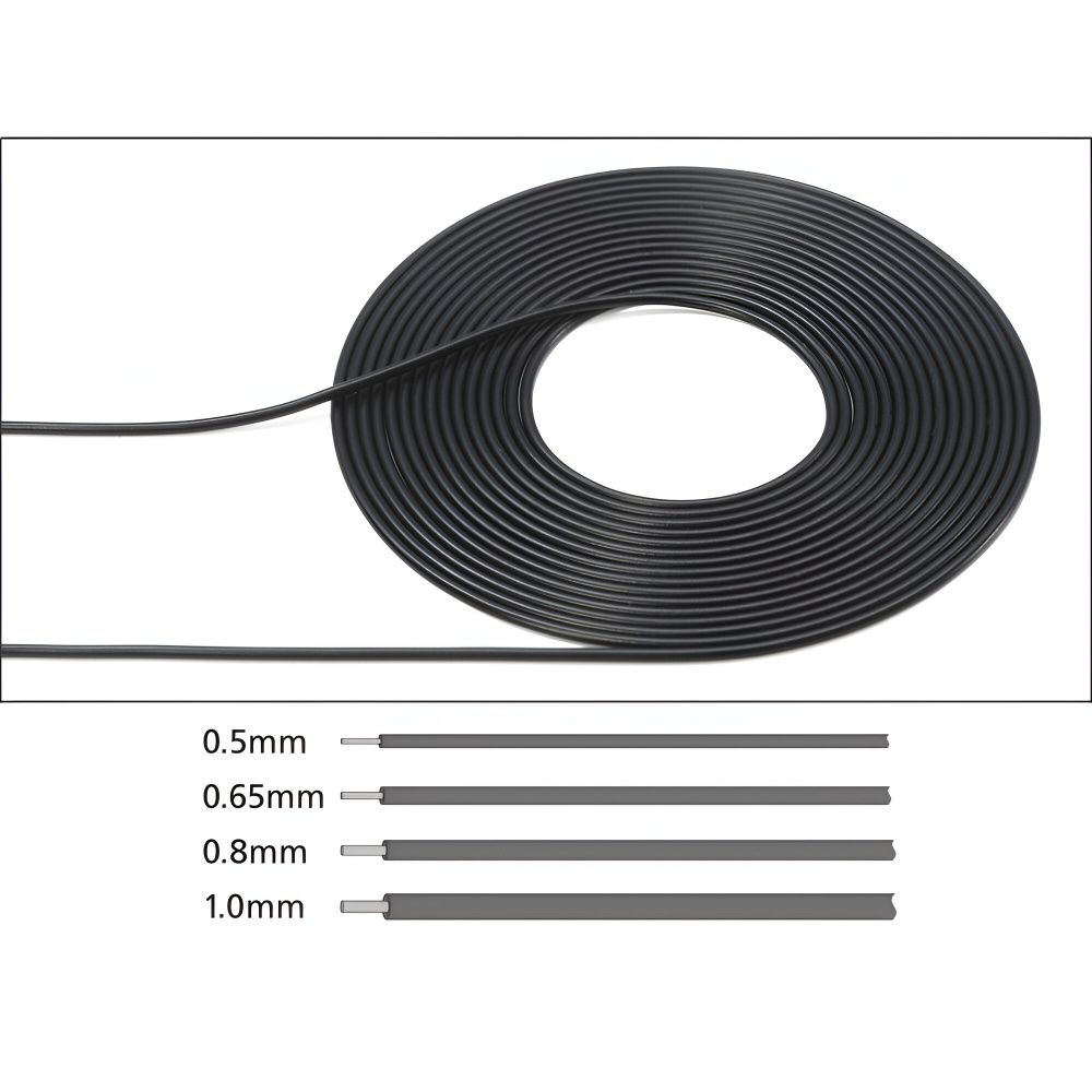 1/6,1/12,1/24 Kablo 0.65mm Siyah 2m.