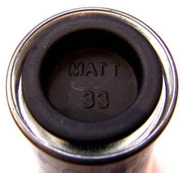 33 Black Matt - 14ml Enamel Paint