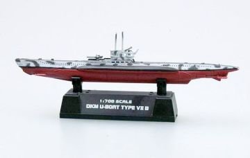 1/700 Submarine WWWll U-Boot Type VllB