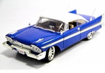 1/18 1958 Plymouth Fury, Blue With White Roof
