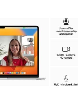 Apple MacBook Air M2 8 GB 512 GB SSD 15.3'' MQKT3TU/A Gümüş