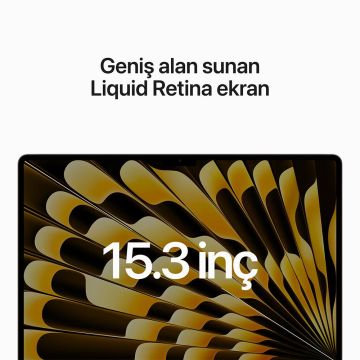Apple MacBook Air M2 8 GB 256 GB SSD 15.3'' MQKU3TU/A Yıldız Işığı