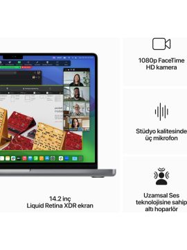Apple MacBook Pro M3 8 GB 1 TB SSD 14'' MTL83TU/A Uzay Grisi