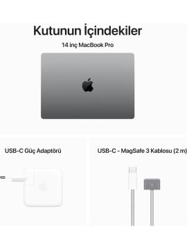 Apple MacBook Pro M3 8 GB 1 TB SSD 14'' MTL83TU/A Uzay Grisi