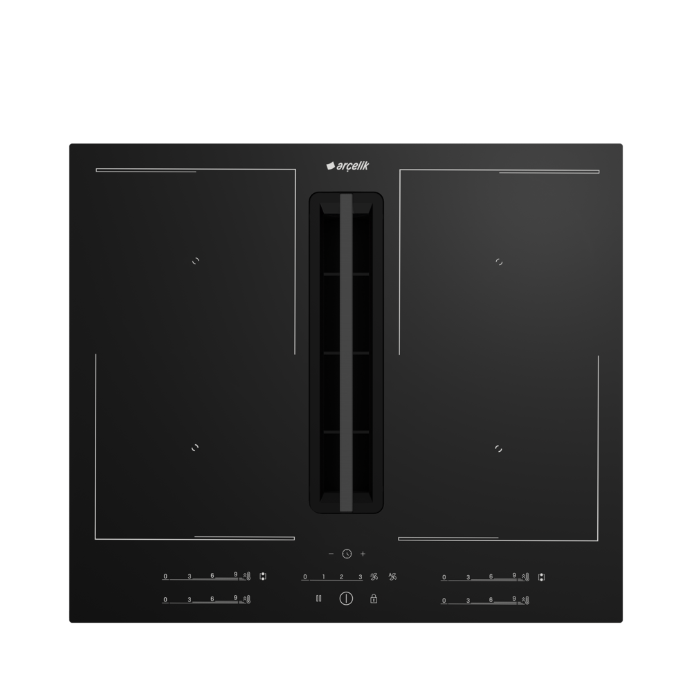 Arçelik DOI 602 S Entegre Davlumbazlı İndüksiyon Ankastre Ocak