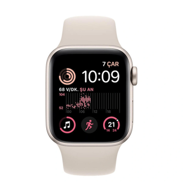 Apple Watch SE 2 GPS 40mm Yıldız Işığı Alüminyum Kasa ve Spor Kordon Akıllı Saat