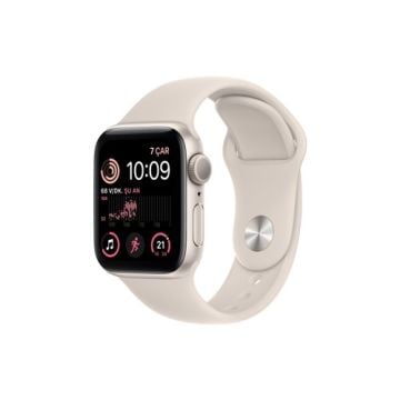 Apple Watch SE 2 GPS 44mm Yıldız Işığı Alüminyum Kasa ve Spor Kordon Akıllı Saat