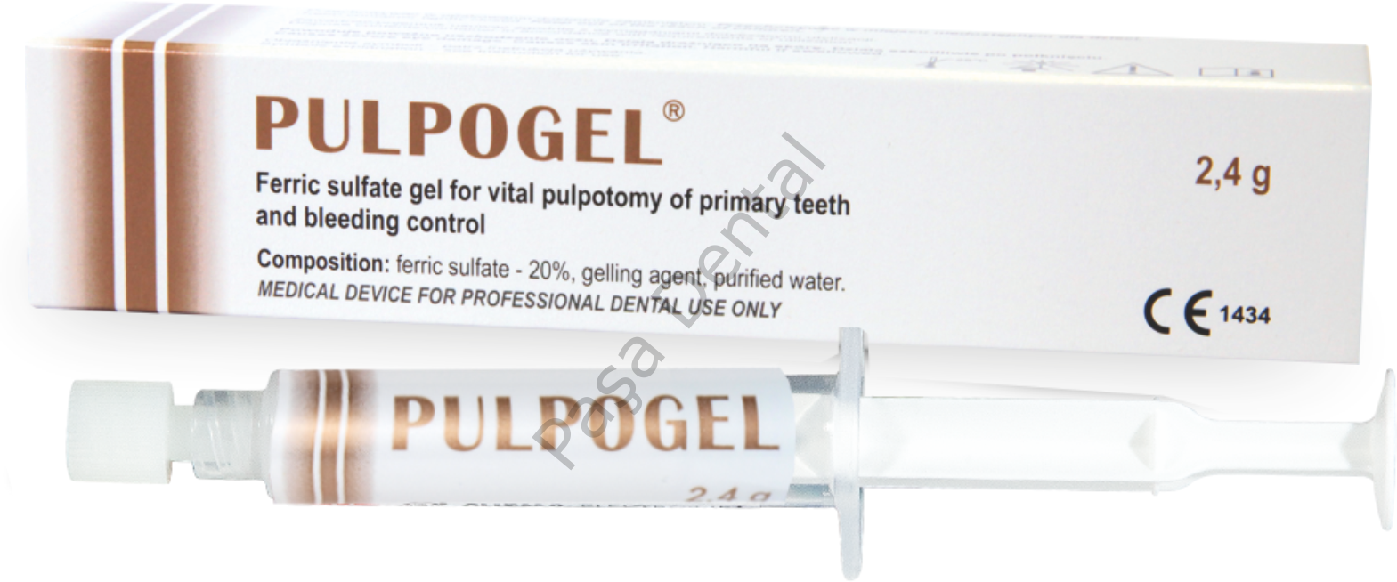 Pulpogel-Süt Dişlerinde Vital Pulpotomi ve Kanama Kontrolü için Ferrik Sülfat Jel