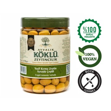 Ayvalık Yeşil Kırma Zeytin 1000cc