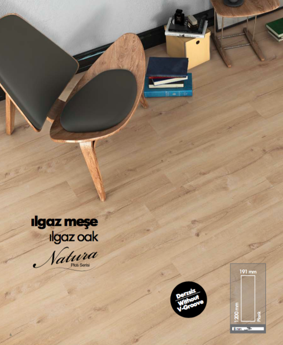 AGT Natura Plus Ilgaz Meşe Parke PRK507 8mm Düz Parke