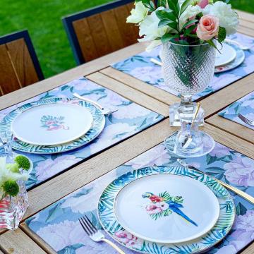 Blue Rose Amerikan Servis Kumaş 4'lü Set 50*35