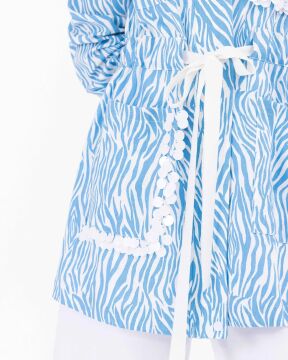 SEÇİL Payet Detaylı Zebra Desen Ceket