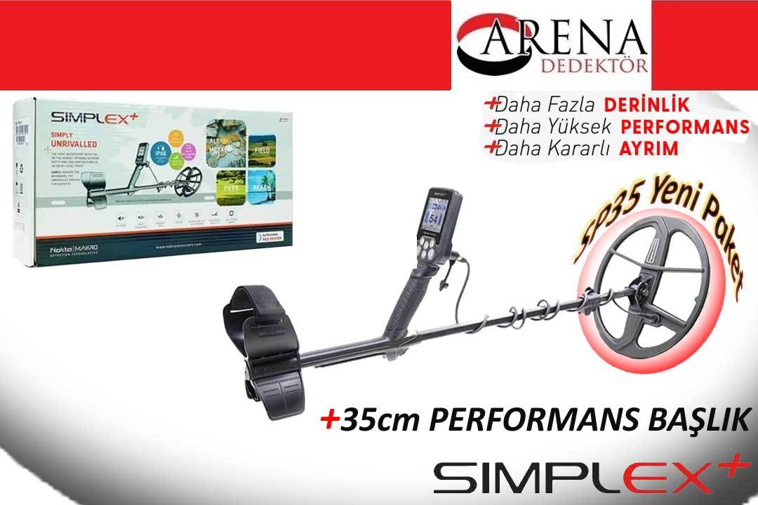 Simplex+ SP35 Başlıklı  Dedektör Tek Para ve Derin Arama Dedektörü