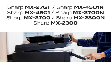 Sharp MX-27 Toner Tozu ve Çipi - Siyah / MX2300 / MX2700 / MX4501