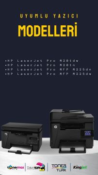 Hp CF283X Muadil Toneri 2'li Paket/  M201 / M225
