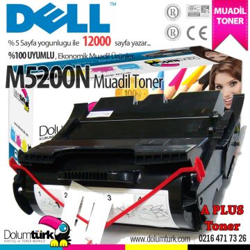 Dell M5200N A Plus Muadil Toner 12K , Dell W2989 A Plus Muadil Toneri, Dell 310-4133 A Plus Muadil Toneri 12K