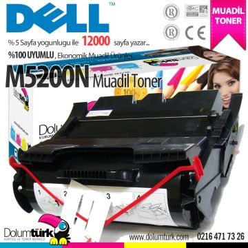 Dell M5200N Muadil Toner 12K , Dell W2989 Muadil Toneri, Dell 310-4133 Muadil Toneri 12K