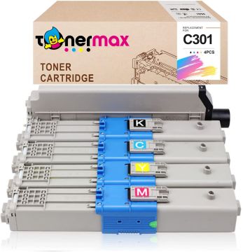 Oki C301 / C321 / MC342 Muadil Toner Set