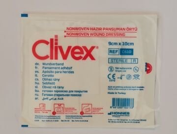 Clivex 9x10 cm Steril Hazır Pansuman Yara Örtüsü