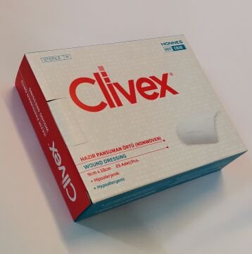 Clivex 9x10 cm Steril Hazır Pansuman Yara Örtüsü