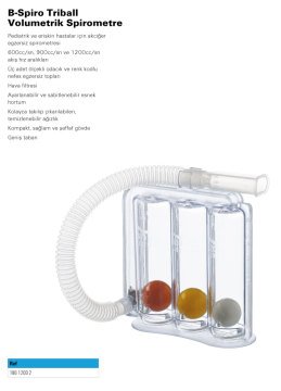 B-Spiro Triflo Triball 1200 Üç Toplu Volumetrik Spirometre