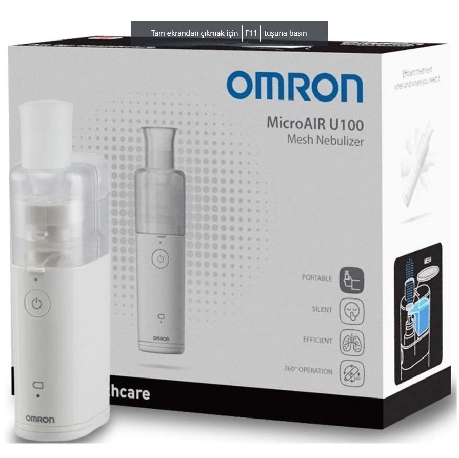 Omron Micro Air U100 Ultrasonik Sessiz Nebulizatör