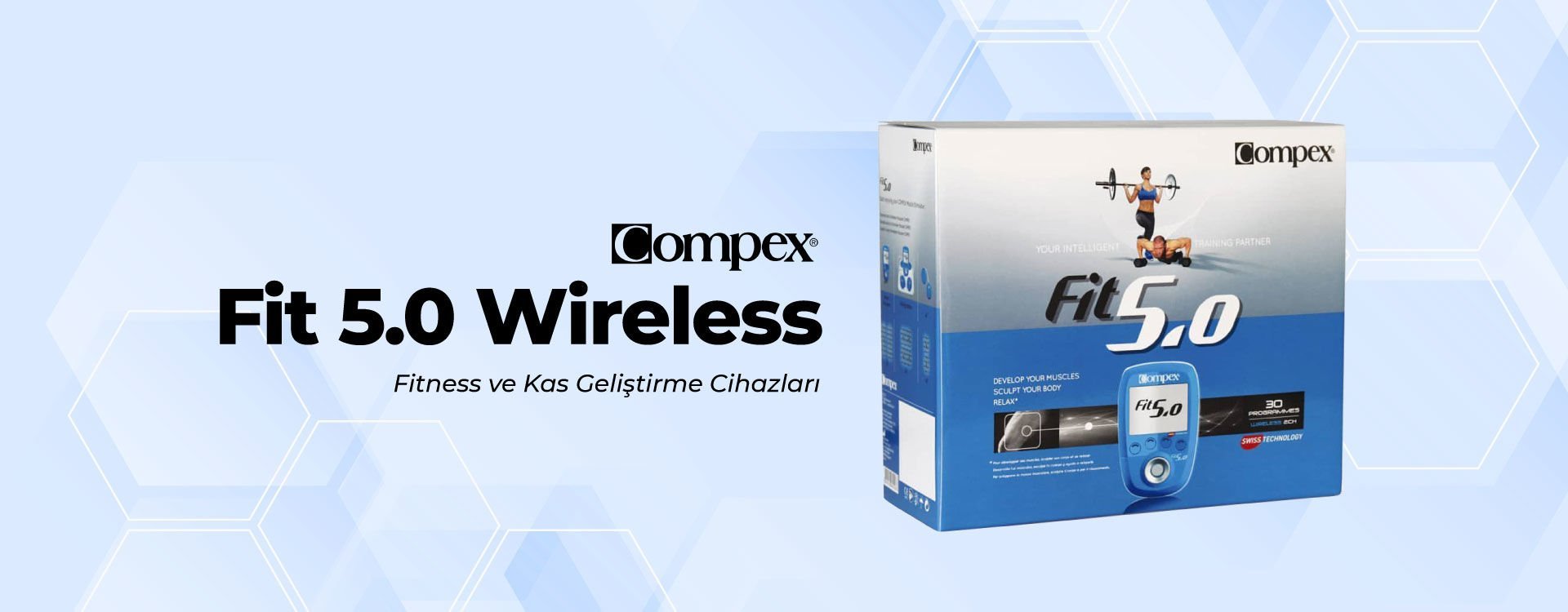Compex Fit5.0 Kablosuz Fitness Ve Kas Geliştirme Cihazı